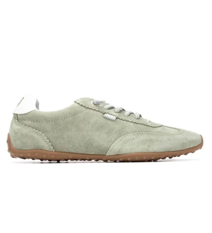 Xti para mujer. 14522102-KAKI Zapatillas 145221 verde (37), Plano, Ante, Cordones, Casual