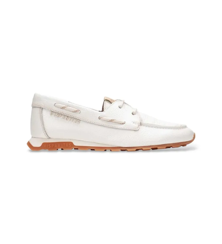 Hispanitas para mujer. HV264603 Zapatillas Zinnia blanco roto (36), Piel, Plano, Ninguno, Casual, Clásico