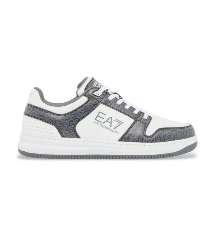 EA7 unisex. 7X000345_AF11988 Zapatillas Slasher Blanco (37 1/3), Plano, Cordones, Casual, Deportivo