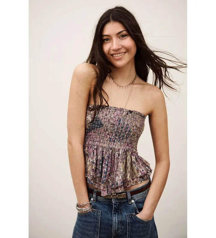 BA&SH para mujer. 1E26PRET Top Pretty multicolor (34), Casual, Viscosa, Sin mangas / Tirantes
