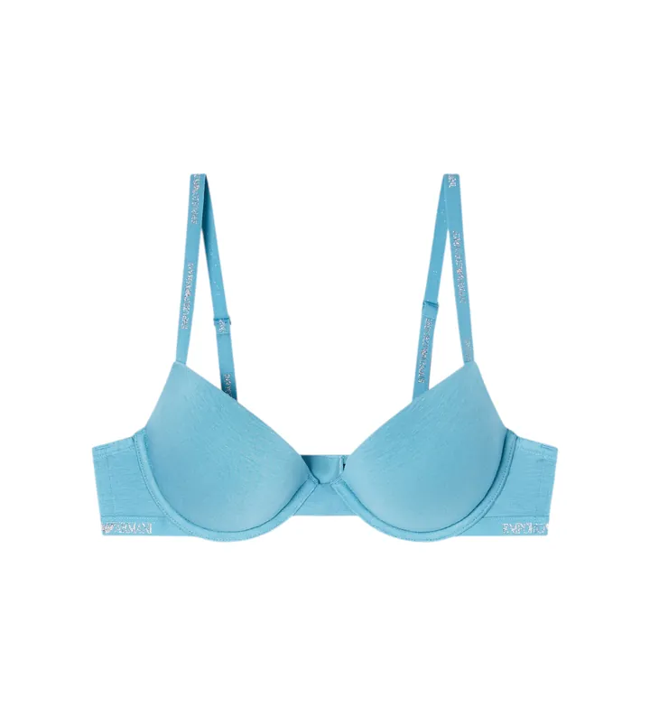 Emporio Armani para mujer. EW000445_AF19024 Sujetador Diseño azul (85B), Homewear, Viscosa