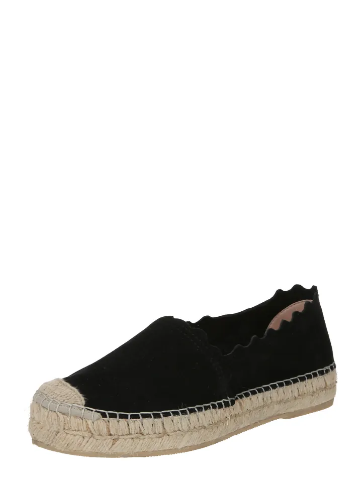MACARENA Alpargatas beige / negro