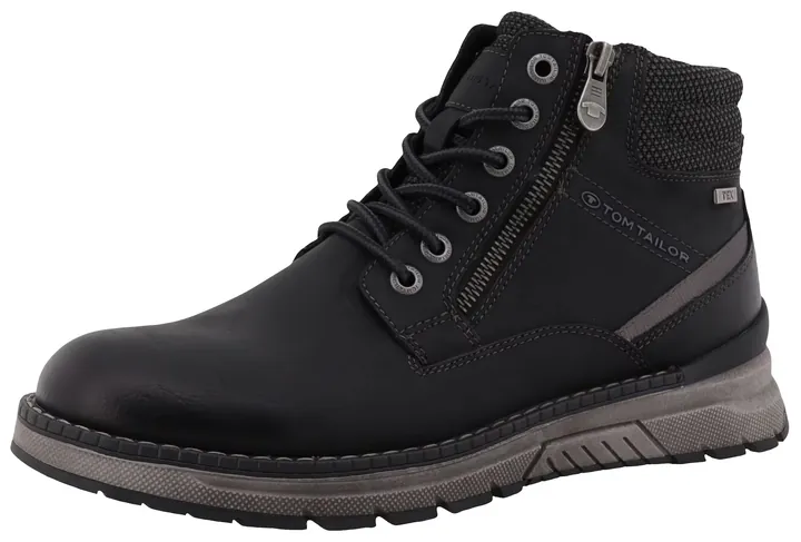 TOM TAILOR Botas con cordones negro