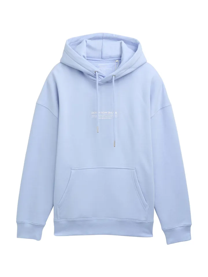TOM TAILOR DENIM Sudadera azul claro / blanco