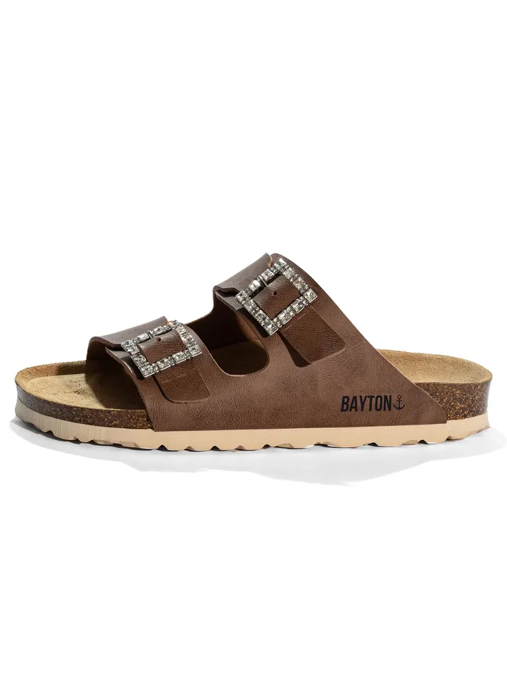 Bayton Zapatos abiertos 'STRASS ATLAS'  marrón