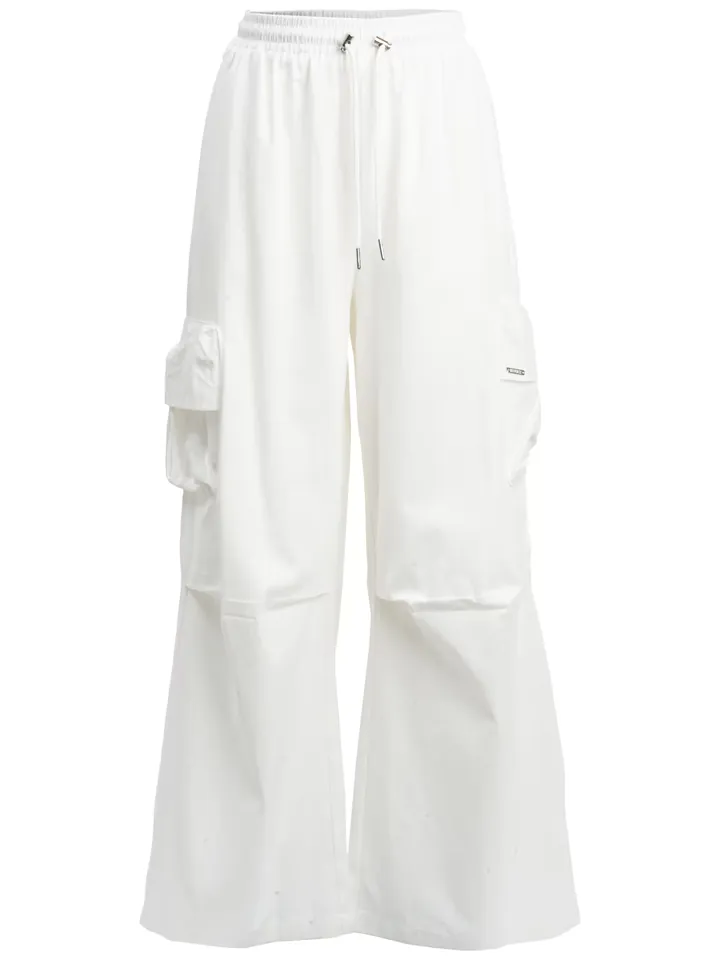Influencer Pantalón cargo 'Drawstring' blanco