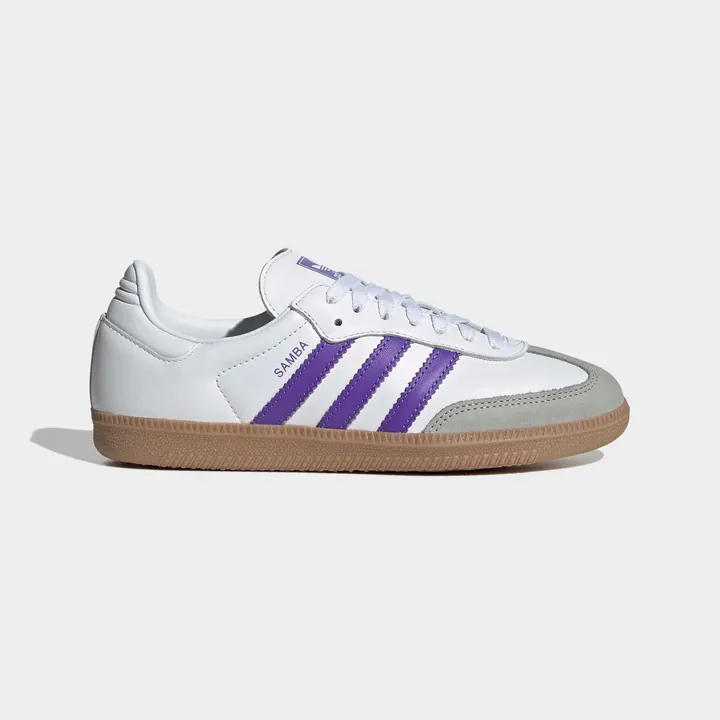 ADIDAS ORIGINALS Zapatillas deportivas bajas 'SAMBA' gris / lila / blanco