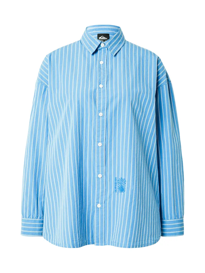 QUIKSILVER Blusa 'Finvoy'  azul / blanco