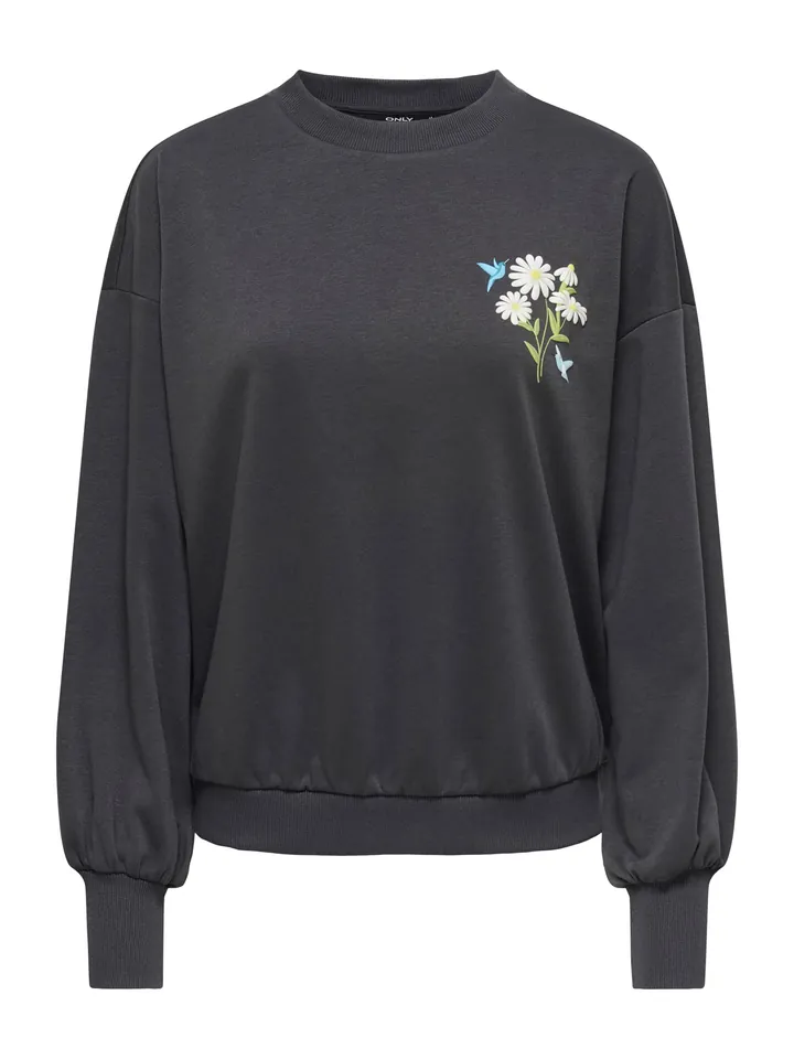 ONLY Sudadera 'ONLBrooke'  azul claro / negro / blanco