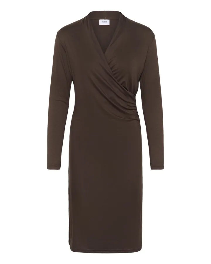 SAINT TROPEZ Vestido 'Vigga' moca