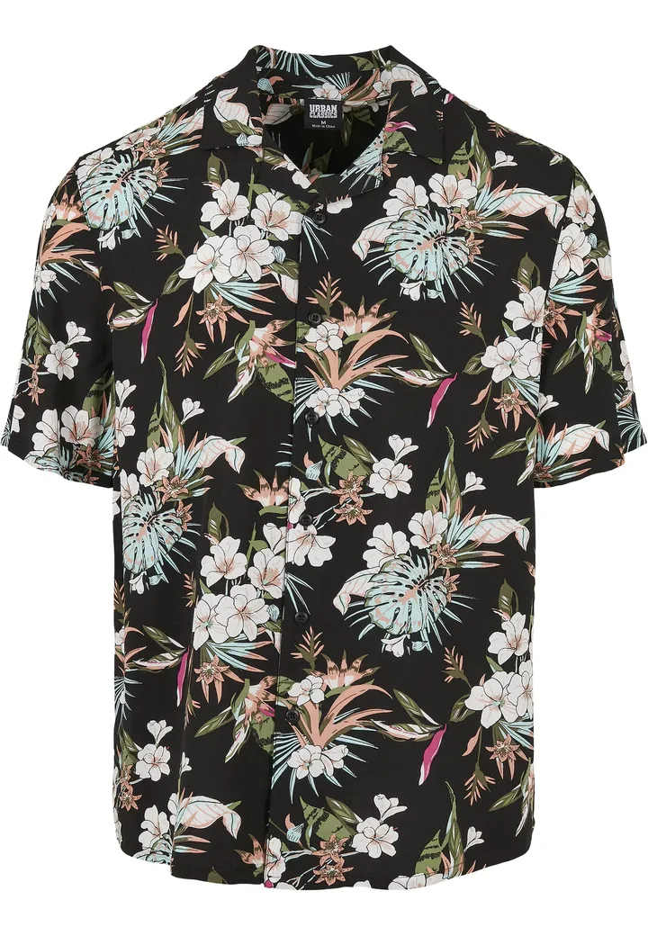 Urban Classics Camisa mezcla de colores / negro