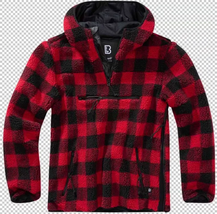 Brandit Chaqueta polar rojo / negro