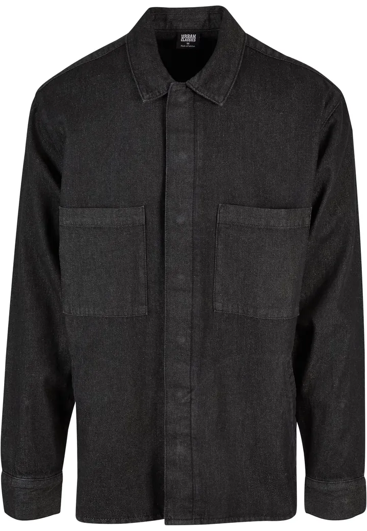 Urban Classics Camisa  negro denim