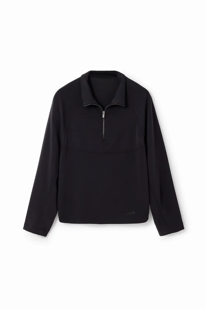 Desigual, Sudadera oversize sport, Negro, M