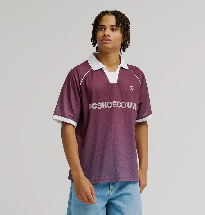 DC Soccer - Camiseta de manga corta Rosa Hombre