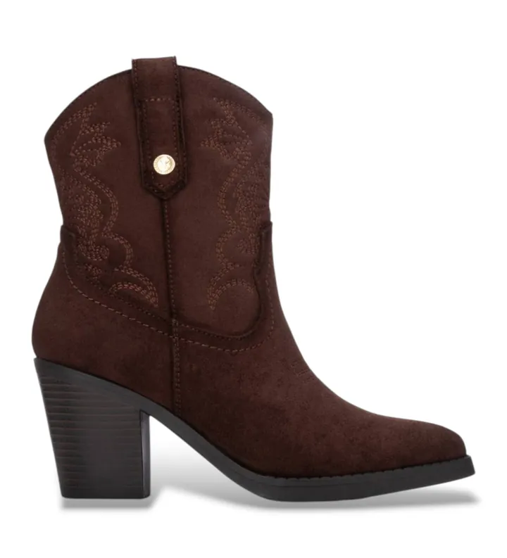 Xti para mujer. 14610503-MARRON Botines 146105 marrón (36), 5 a 8cm, Cremallera, Casual