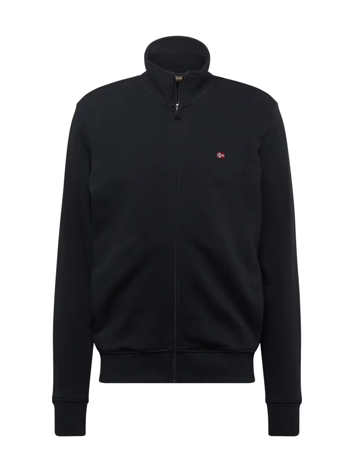 NAPAPIJRI Sudadera con cremallera 'BALIS' navy / rojo / negro / offwhite