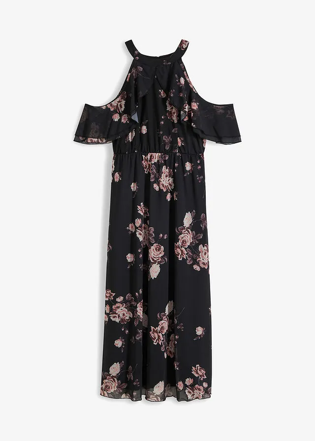 Vestido maxi de malla