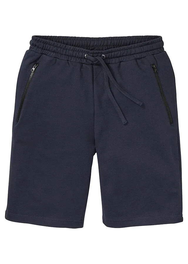 Bermudas de chándal con prácticos bolsillos con cremallera