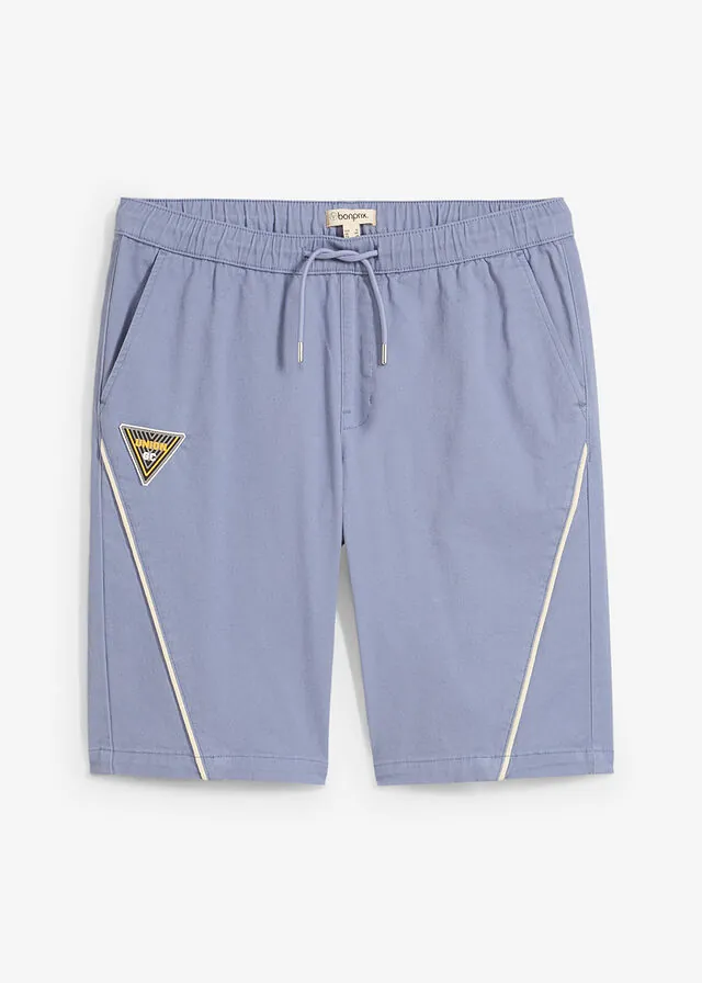 Bermudas elásticas sin cierre con corte holgado