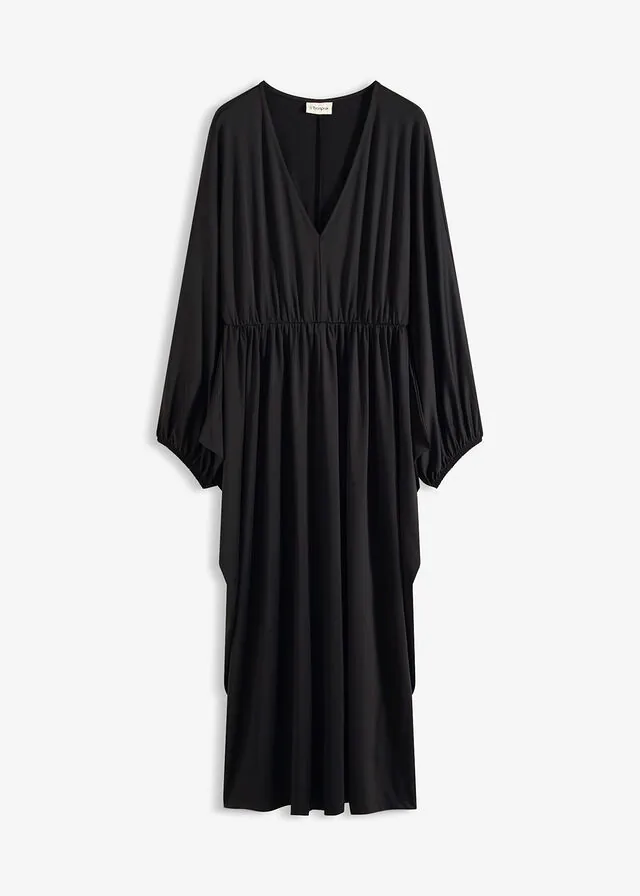 Vestido midi con escote pronunciado