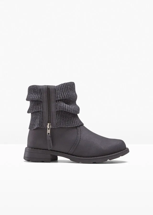 Botas con inserto de punto