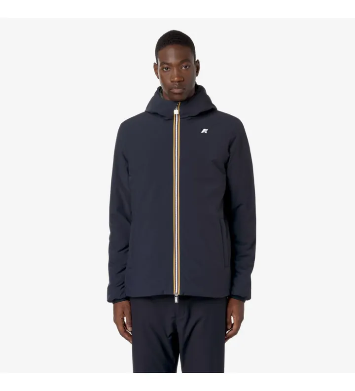 K-way para hombre. K6128VW Chaqueta reversible Jack marino, verde (S), Casual, Poliéster