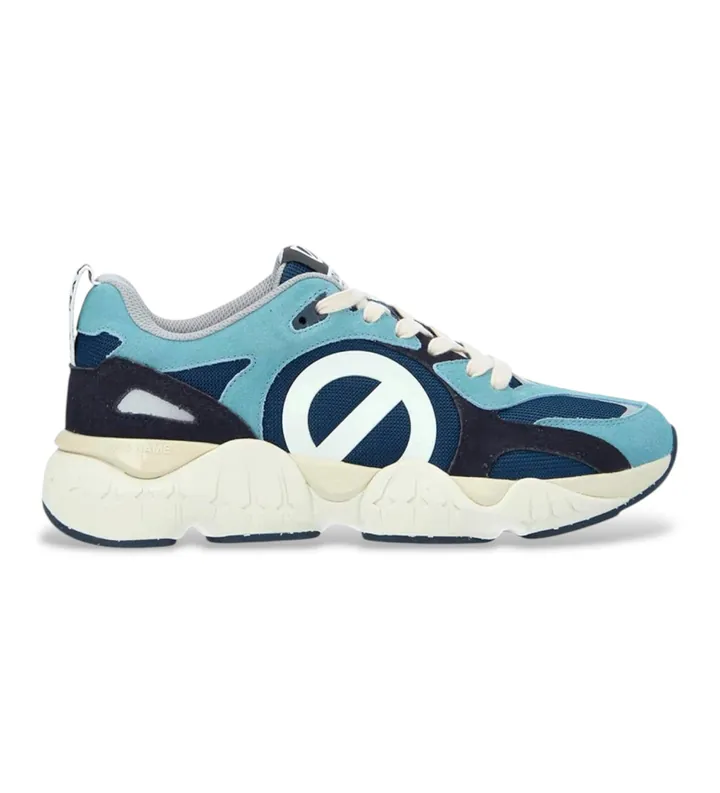 NO NAME para hombre. QNVLNS0 Zapatillas de Piel Krazee azul (42), Plano, Cordones, Casual, Deportivo