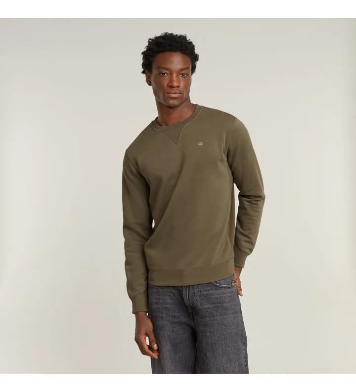 G-Star para hombre. D16917-C235-273 Sudadera Premium Core marrón (XS), Casual, Algodón