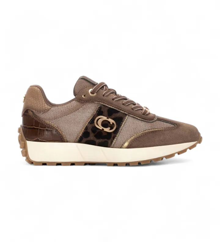 Carmela para mujer. 16270202-TAUPE Zapatillas 162702 taupe (35), Plano, Cordones, Casual