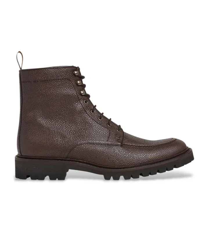 Hackett London para hombre. HMS200017 Botines de Piel Sloane Apron marrón (41), Plano, Cremallera, Casual