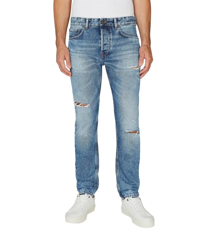 Pepe Jeans para hombre. PM207392RI4 Jeans Tapered azul (34/34), Casual, Algodón, Denim, Sostenible
