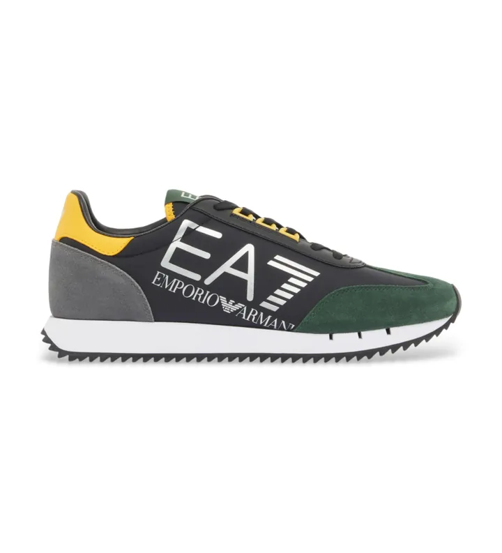 EA7 para mujer. 7X000541_AF18609 Zapatillas Vintage verde (40), Plano, Cordones, Casual