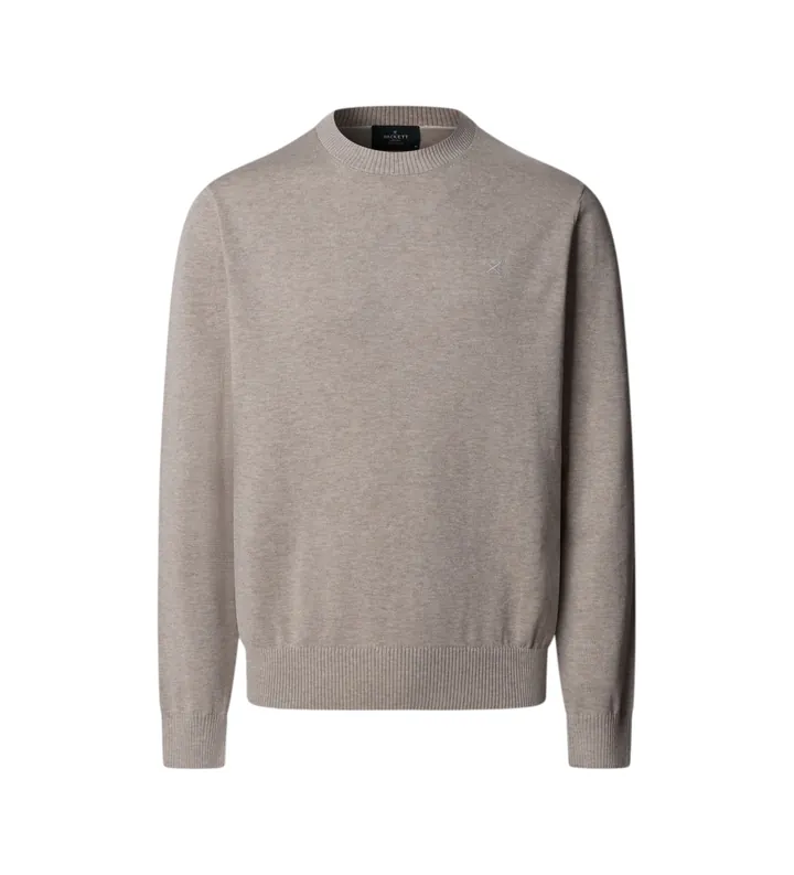 Hackett London para hombre. HM7000116 Jersey Essential beige (3XL), Algodón, Clásico, Ecopiel
