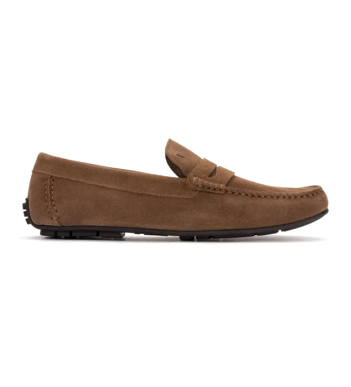 Martinelli para hombre. 1411-2496W Mocasines de piel Pacific marrón (40), Plano, Ninguno, Casual