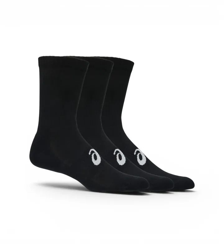 Asics unisex. 3033C298 Pack 3 Calcetines Crew negro (L), Homewear, Deportivo, Algodón