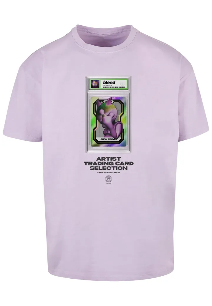 MT Upscale Camiseta 'Blend' gris claro / verde claro / lila claro / negro