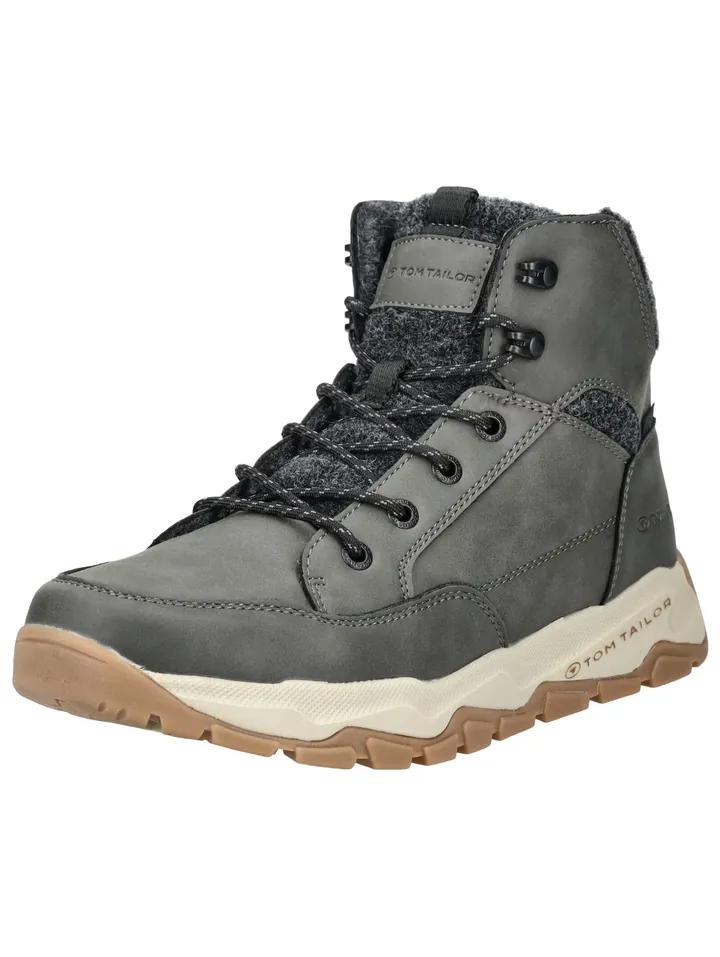 TOM TAILOR Botas con cordones  gris oscuro