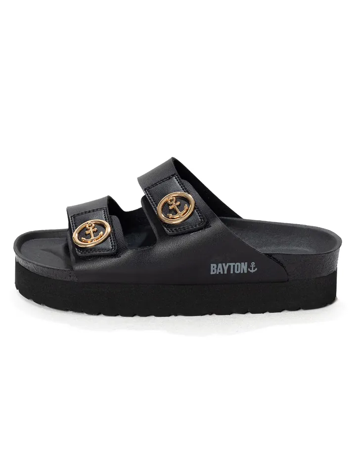 Bayton Zapatos abiertos 'Jalon' negro / blanco