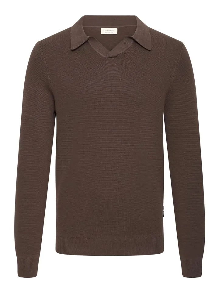 Casual Friday Jersey ' CFDAHL ' marrón oscuro