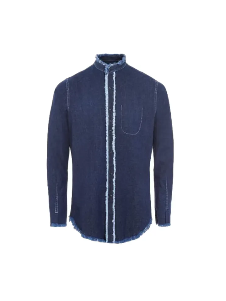 Yoxeone Camisa 'HIPPY' azul denim