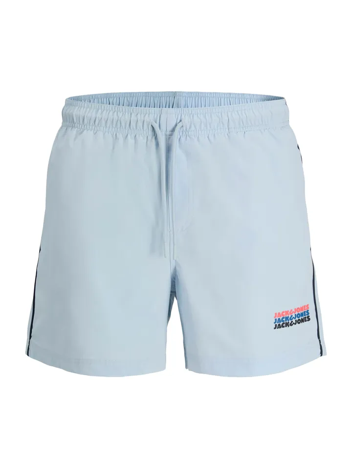 JACK & JONES Bermudas 'JPSTMAUI SUNRISE' azul pastel / negro