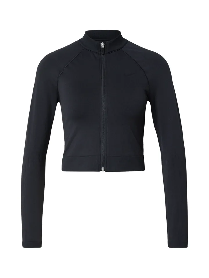 NIKE Sudadera con cremallera deportiva negro