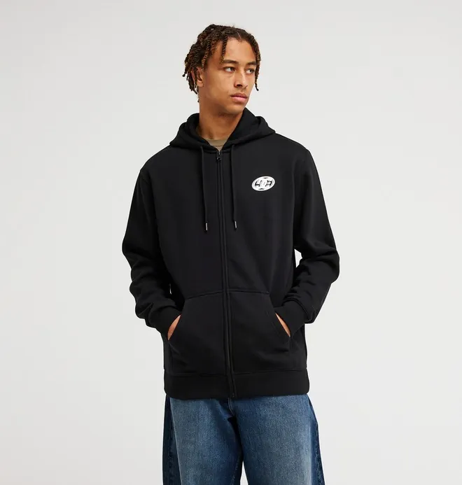 DC Chromie - Sudadera con capucha y cremallera Negro Hombre