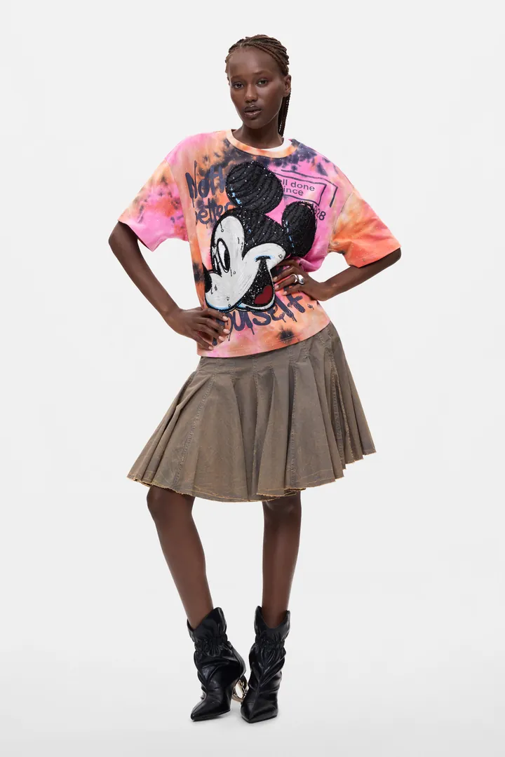 Desigual, Camiseta Oversize Mickey Disney™ 100% Algodón, Mujer, Algodon, L