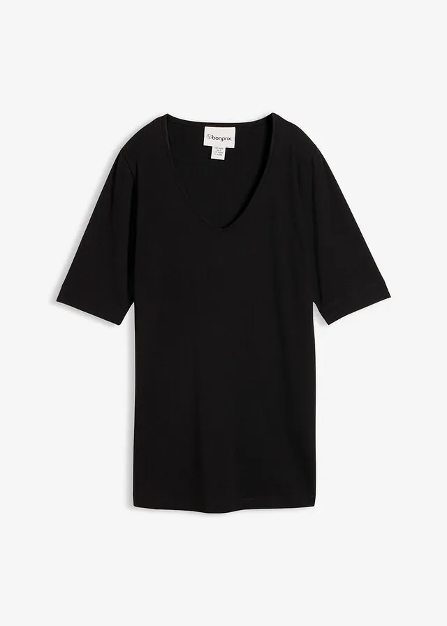 Camiseta larga favorecedora
