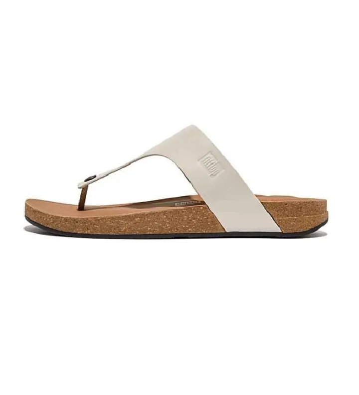 Fitflop para hombre. GZ6-A93 Sandalias de piel iQushion gris (41), Plano, Ninguno, Casual