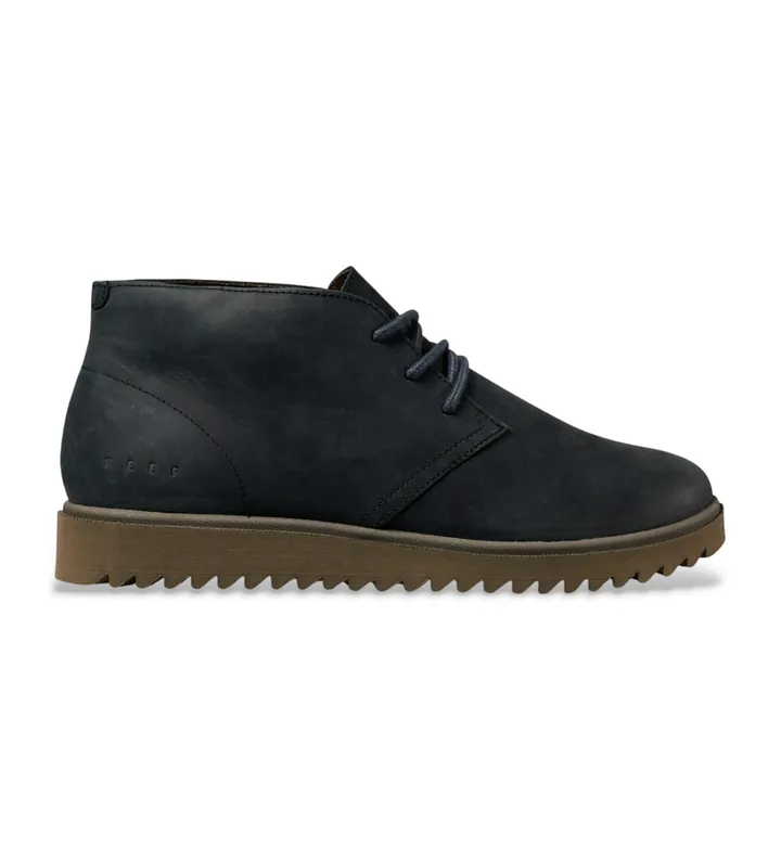 Reef para hombre. CJ5561 Zapatos de Piel Leucadian gris oscuro (40), Plano, Cordones, Casual