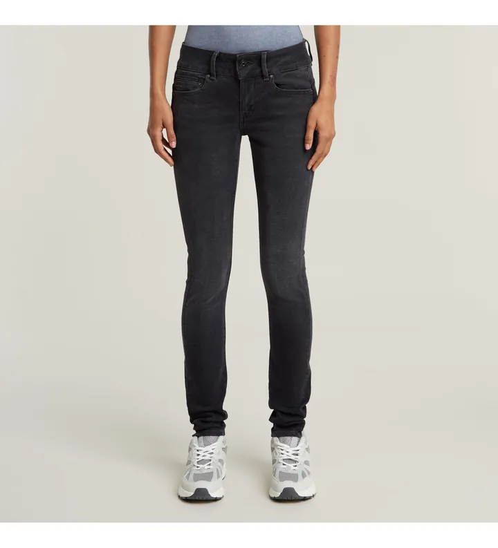 G-Star para mujer. 60883-C910-G108 Jeans Midge Cody Mid Skinny negro (28/32), Casual, Algodón, Denim