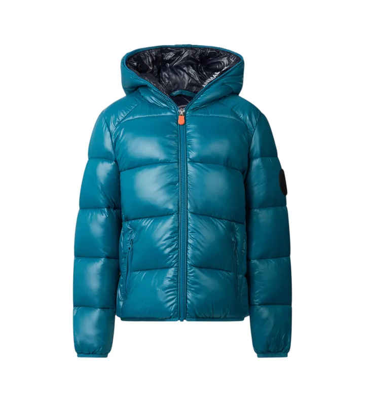 Save The Duck para mujer/niña. J31280B-LOVE21 Abrigo Artie azul (12años= 152cm), Casual, Sostenible, Nylon reciclado, moda infantil